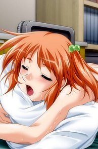Adorable Redhead Hentai Girl Fucked From Behind Pic