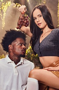 Iris Leon enjoys a tasty cock at a picnic in the park