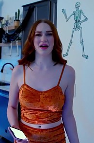 Stepsis Gets Revenge On Halloween with coed redhead Harley Love