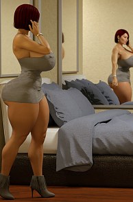 Fantastic 3D Woman Rachel In Short Dress And Heels
