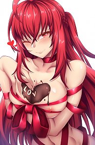 Sexy Redhead Hentai Toon All Wrapped Up As A Present Pic