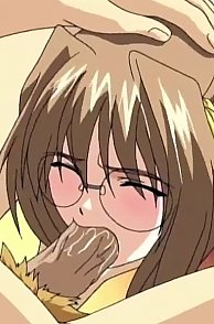 Hentai Toon In Glasses Sucking On His Big Erection Pic