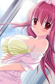 Cute Hentai Girl With Big Tits By The Window