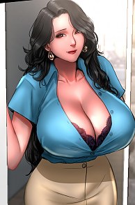 Huge Hentai Tits Cleavage On A Curvy Mom