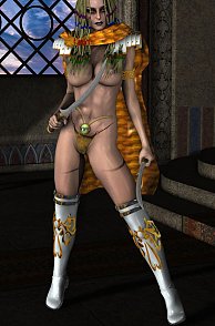 Big Tits 3D Female Warrior Poses Photo