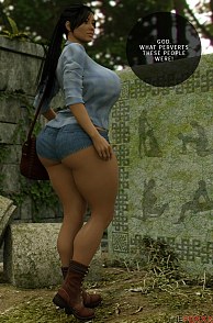 Fantastic Ass 3D Beauty Gabriela Debutt In Little Shorts