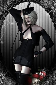 Rendered Gothic Blonde Beauty Pic