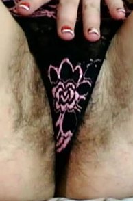 Thong Pantie Cam Teaser With Pubes Peeking Out