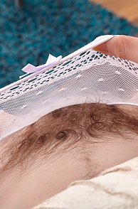 Pulling Out Panties Reveals Hairy Mound Pic