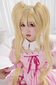Petite Asian Cosplay Girl Gets Vibrated Video Clip