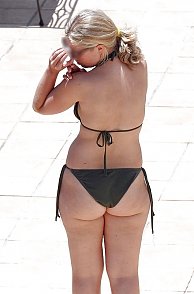 Backside Of A Milf In A Bikini Outside