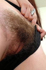 Up Close Hairy Pussy Shot When Panties Pulled Over