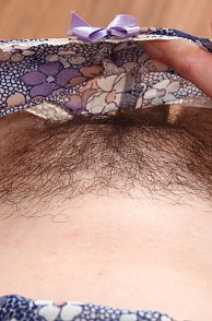 Exposed Furry Mound When Panties Pulled Open