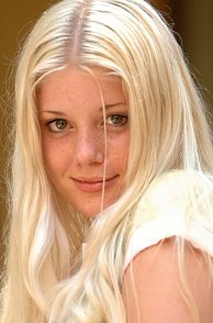 Freckled Blonde Cutie Strips By Fountain