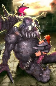 Gigantic Monster Banging A Toon Redhead