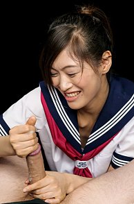 Japanese Schoolgirl Fantasy Handjob With Reika Yamada