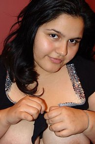 Sexy Chunky Latina Showing Big Titties