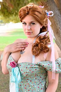 Enchanted Princess Danielle Outdoors Flashing And Toying