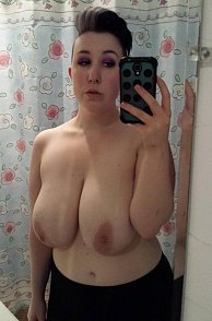 Big Titties Chunky Lady Topless