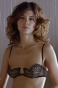 Sweet Brunette Audrey Tautou In A Bra