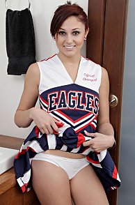 Coed Cheer Girl Showing Her Underwear
