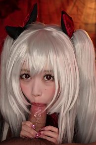 Cosplay Blowjob POV Video Clip From Japanese Girl