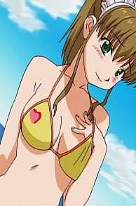 Cute Anime Girl In A Bikini