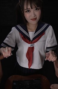 Ria Kurumi Uses Cum as Lube to Jerk Off A Bunch of Guys Video Clip