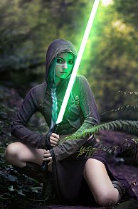 Lightsaber Fighting Cosplay Babes