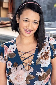 Busty Latina Teen Emori Pleezer With Braces Strips Video