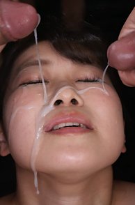 Petite Japanese Girl Ayame Imano Sticky Bukkake Facial Video Clip