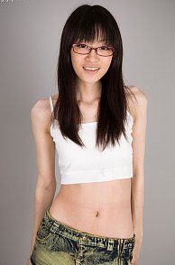Slim Japanese Girl In Glasses