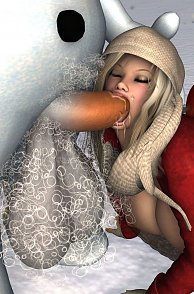 Big Frosty Cock In Her Mouth
